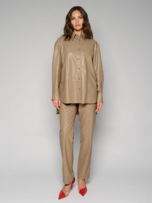 Рубашка женская 12411-33046 beige - Eleganzza фото 3