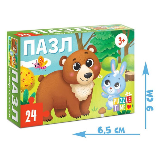 Цена за 3 шт. Пазл Лес, 24 элемента