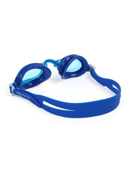 Очки для плавания детские ONLYTOP, беруши, цвет синий