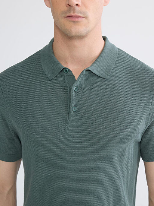 Polo Yaka Erkek Triko Kazak