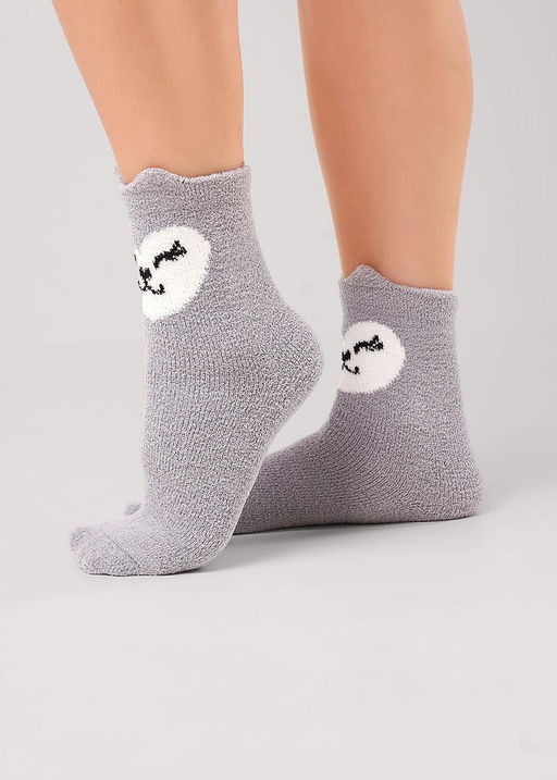 (CLE) Д960Т носки жен. НГ травка (ЧЗ)