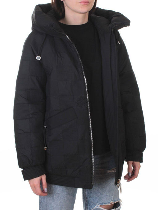 A05 BLACK Куртка стеганая зимняя женская (150 гр. холлофайбер)