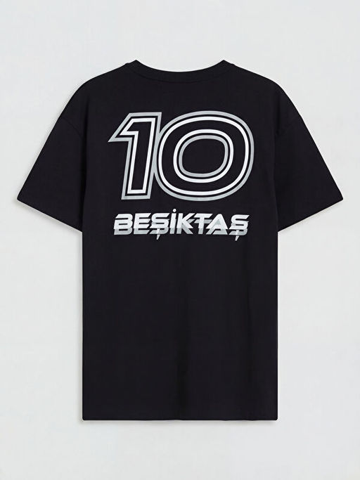 Bisiklet Yaka Be?ikta? Bask?l? Erkek ?ocuk Ti??rt