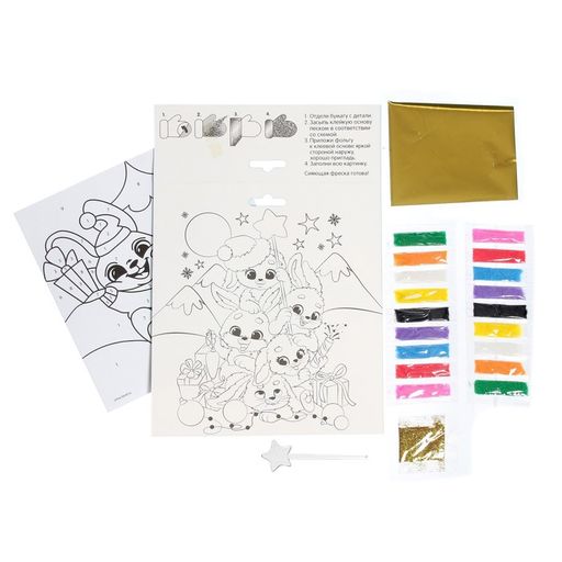 Сияющая фреска Зайка и сани - Школа талантов фото 6