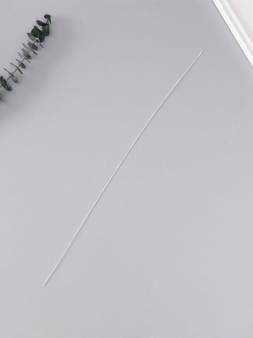 Проволока флористическая «Белая», для изготовления искусственных цветов, 40 см, сечение 0.07 см, набор 50 шт.