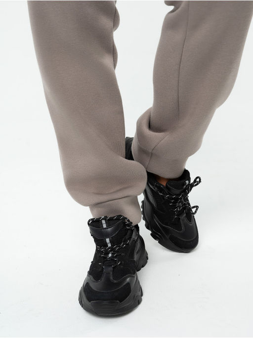 Брюки "Теплые" капучино