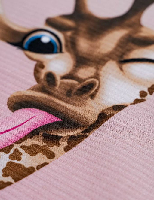 Комплект вафельных полотенец 48*60 см, 3 штуки (Розовый кот) - Ивановотекстиль фото 2