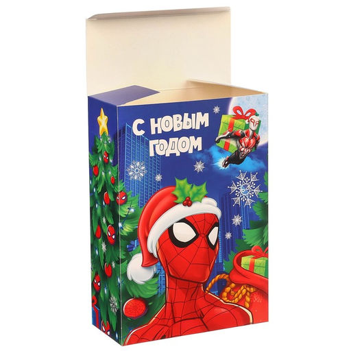 Коробка подарочная «С Новым годом», 16×23×7.5 см, Человек-паук