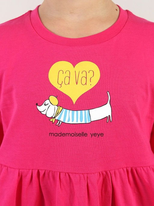 CRB wear / CWKG 63936-46 Платье для девочки,фуксия  фото 4