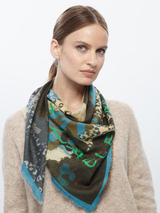 Платок жен. шерсть+каш 105х105 S42-8253-26 - Eleganzza фото 4