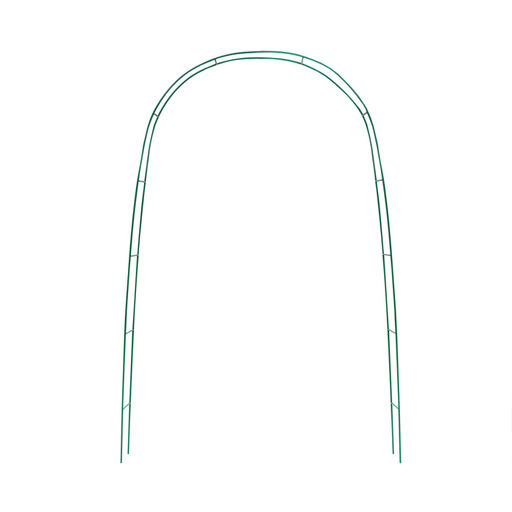 Арка садовая, 240×125×20 см, для вьющихся растений, металлическая, зелёная