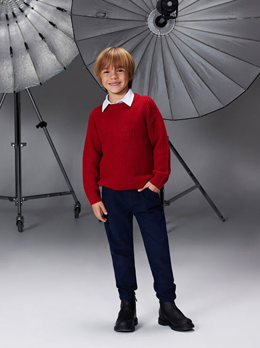 Kadife G?r?n?ml? Erkek ?ocuk Pantolon