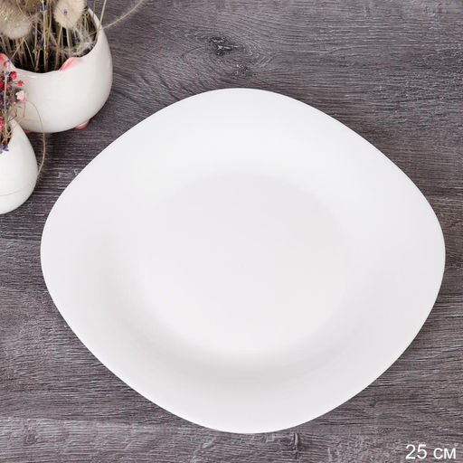 Тарелка квадратная 240 мм белая / FLFP95 (WHITE) /уп 6/48/ - Галеонтрейд фото 2