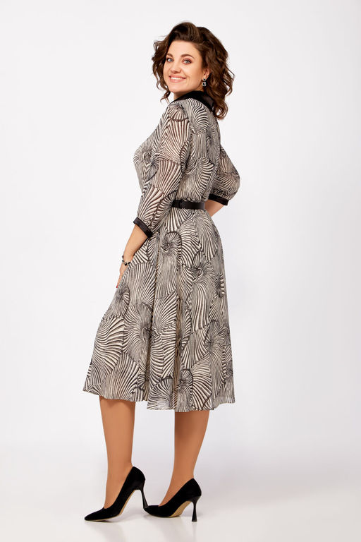 Платье Swallow 804 слоновая кость/принт ракушки - Romanovich style фото 11