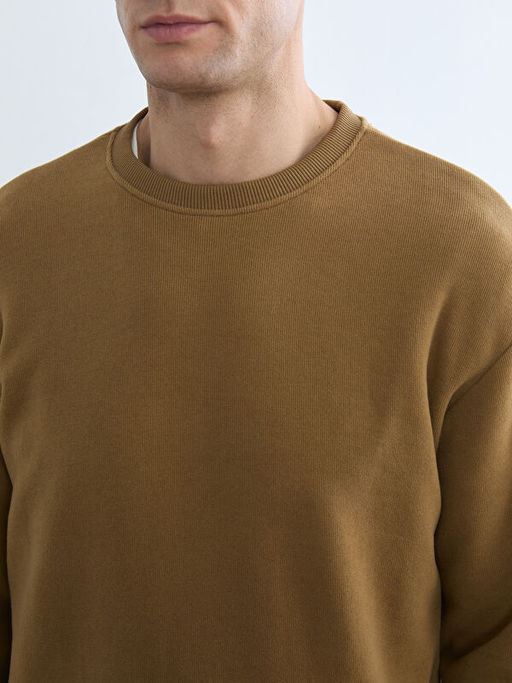 Bisiklet Yaka Erkek Sweatshirt