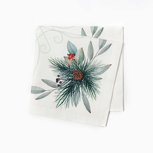 Салфетки сервировочные на стол «Этель» New Years treat, 40×40 см - 4 шт., белые