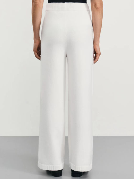 Широкие трикотажные брюки из вискозы / Zarina фото 4