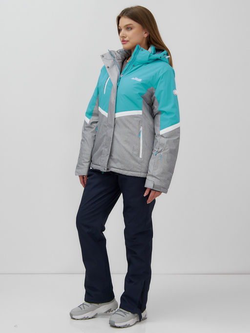 Горнолыжный костюм женский зимний бирюзового цвета 02807Br - Mtforce фото 2