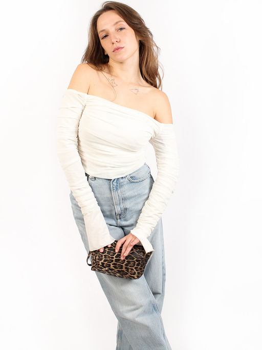 LACCOMA косметичка Бетта-леопард коричневый эко кожа хлопок