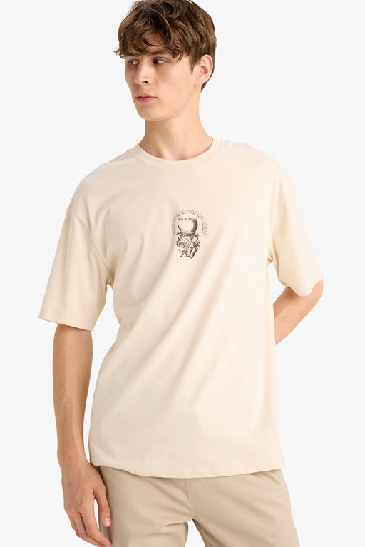 %100 Pamuk Boxy Fit Bask_l_ Ti__rt - Defacto фото 4