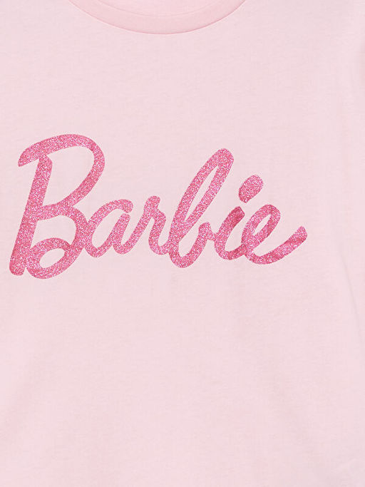 Bisiklet Yaka Barbie Bask?l? K?z ?ocuk Pijama ?st - Waikiki фото 2