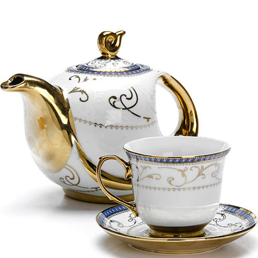 26669 Чай/сервиз 15пр 950мл+220мл мет/подст LR(х6)