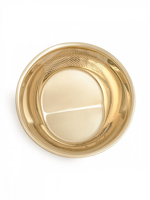 Дуршлаг 22x15x8, 3 л светло-золотистый нержавеющая сталь