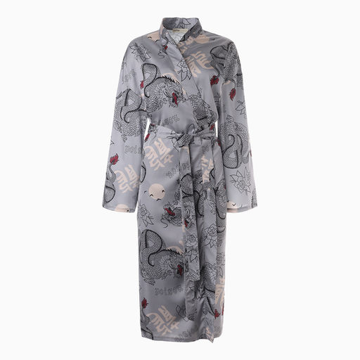 Халат домашний KAFTAN «Дракон», размер 52-54, серая
