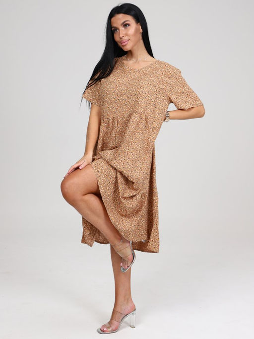 13 ПЛАТЬЕ ЖЕНСКОЕ (Бежевый) - А-дина фото 4