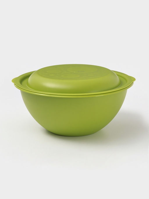 Миска салатница Martika, 3 л, с крышкой, пластик, МИКС