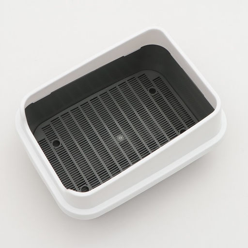 Туалет Сима Люкс с сеткой и боротм 30 х 39 х 19 см, серый - Simaland фото 4