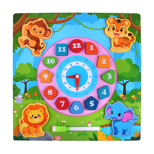 Пазл-вкладыш "Изучаем время. Африка"