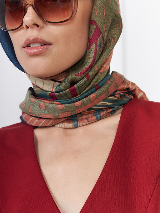 Палантин с рисунком