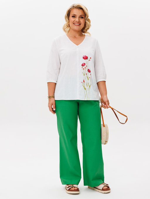 Костюм BRELA 2414 белый+зеленый