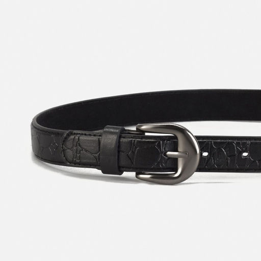 Цена за 2 шт. Ремень детский, ширина 2.2 см, с винтом, пряжка металл, чёрный