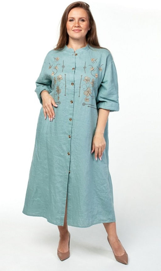 Умягченный лен 100% платье