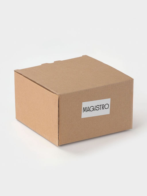 Кофейная пара Magistro Vintage, 110 мл, фарфор, серая