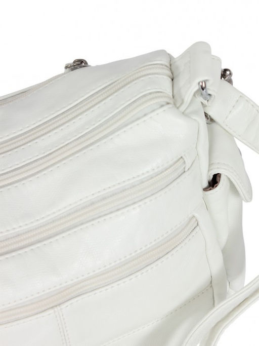 Сумка женская искусственная кожа Guecca-115, 2отд, плечевой ремень, белый SALE 264037 - Adelia фото 8