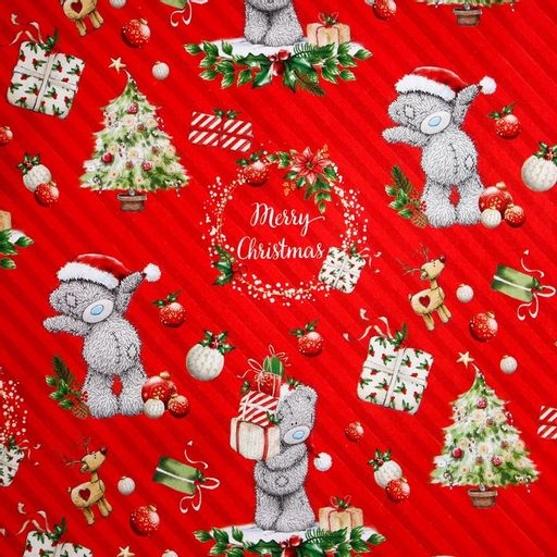 Цена за 10 шт. Бумага упаковочная глянцевая Весёлого Рождества!, Me To You, 70 х 100 см