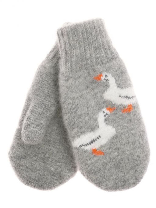 Варежки детские круговые "Гуси" 0921-2