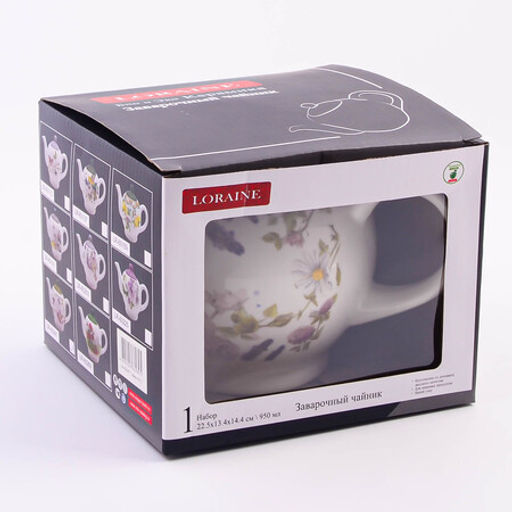 60247 Заварочный чайник с крышкой 950мл Розовый сад доломит LR (х16) - Mayer&boch фото 3