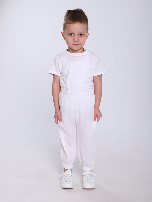 БР004 Брюки Муслин (белый) - Милаша фото 5