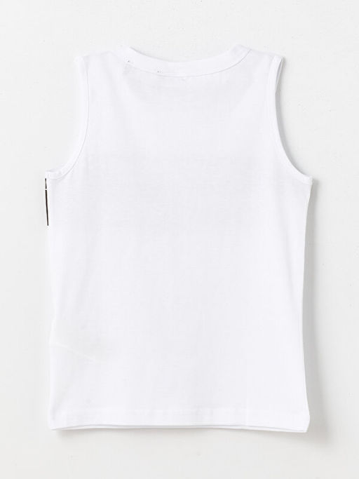 Bisiklet Yaka Be?ikta? Bask?l? Erkek ?ocuk Atlet ve Deniz ?ortu - Waikiki фото 3