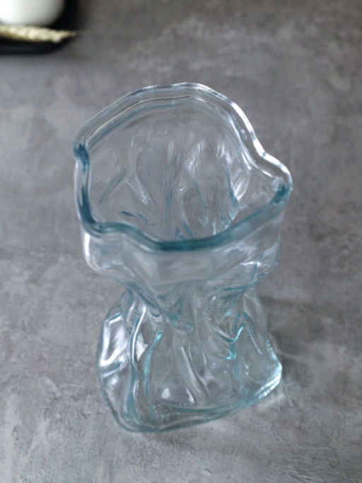 Ваза для цветов 20 см / WRD-152 Мятая /уп 30/ без индивидуальной упаковки - Галеонтрейд фото 3