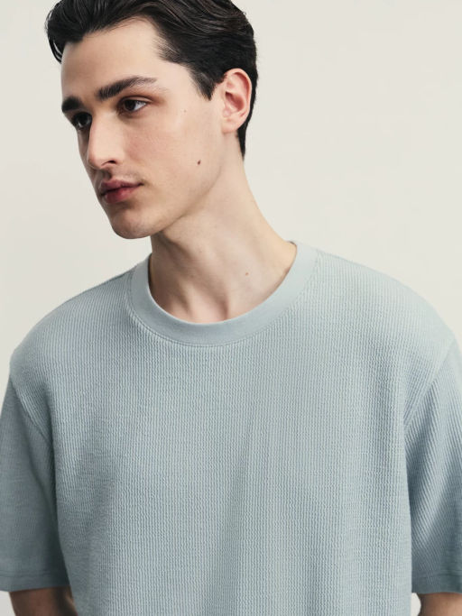 Футболка из фактурной ткани / Zarina  фото 6