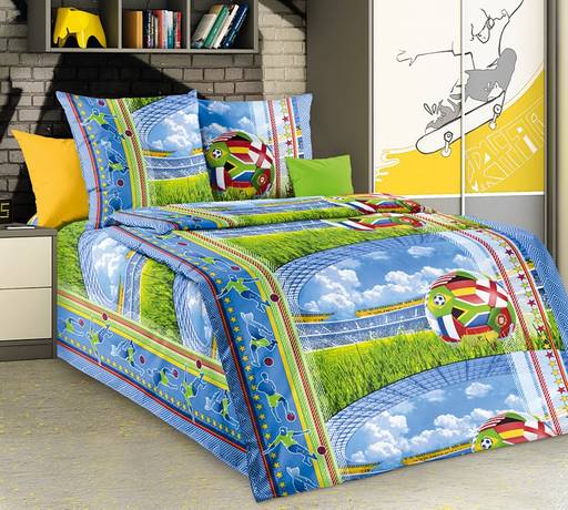 Детское белье - Бязь Матч (Арена) 1,5-спальный (молния) - Luteks фото 2