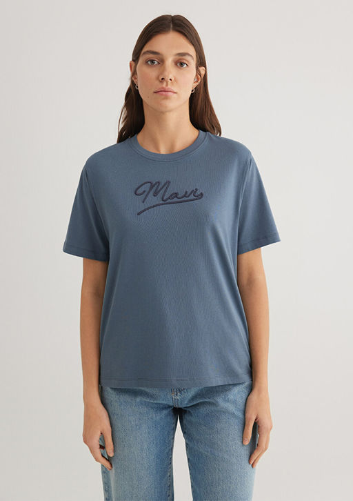Mavi Jeans Bask?l? Antrasit Tisort фото 3