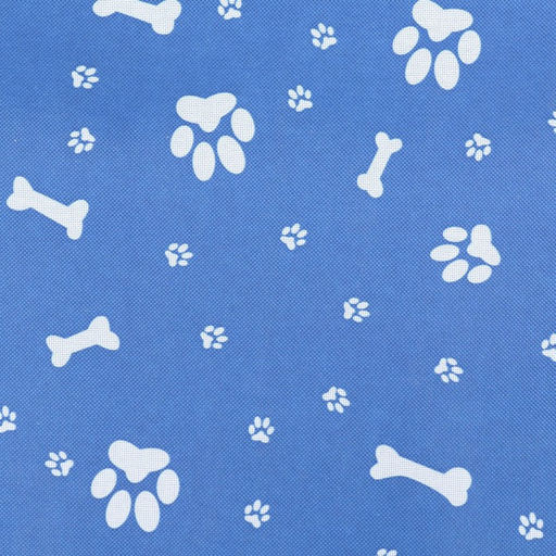 Автокресло для животных 40*30*25 см, синее с белыми лапками и косточками - Пижон фото 12