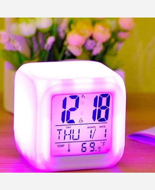 Будильник Куб с меняющейся подсветкой 903127 - Yiwu youda import & export co фото 7