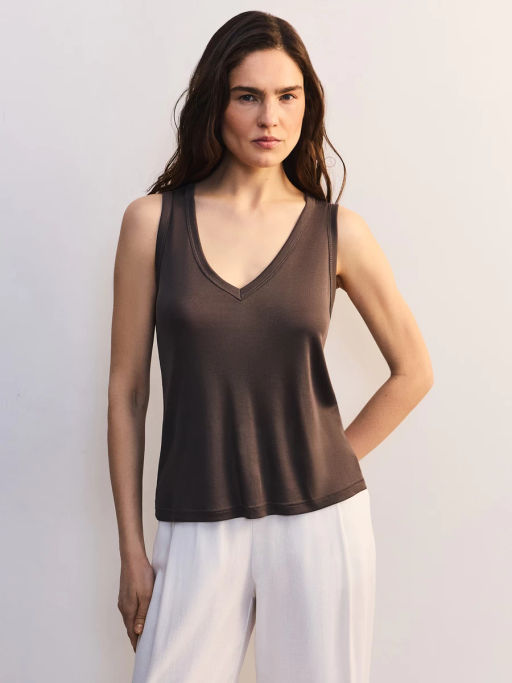 Майка прямого кроя с треугольным вырезом ZR2605013404-66 / Zarina  фото 4